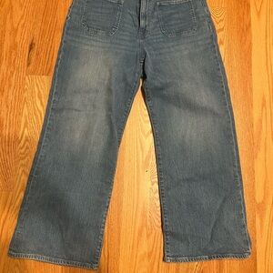 J.Crew wide leg cropped jeans